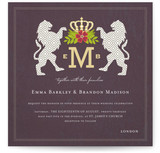 Royal Monogram Wedding Invitations
