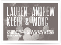 Bokeh Bride Wedding Invitations
