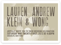 Bokeh Bride Wedding Invitations