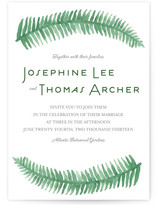 Painted Ferns Wedding Invitations