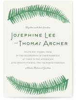 Painted Ferns Wedding Invitations