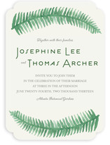 Painted Ferns Wedding Invitations