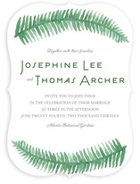Painted Ferns Wedding Invitations