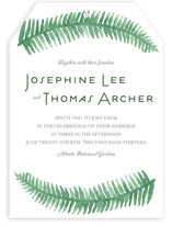 Painted Ferns Wedding Invitations