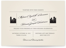 Skyscaper Wedding Invitations