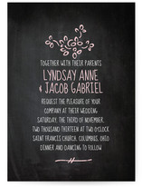 Dusty Chalkboard Wedding Invitations