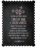 Dusty Chalkboard Wedding Invitations