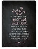 Dusty Chalkboard Wedding Invitations
