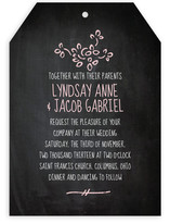 Dusty Chalkboard Wedding Invitations