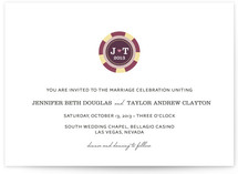 Vegas or Bust Wedding Invitations