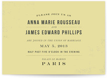 PARIS Wedding Invitations