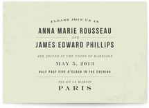 PARIS Wedding Invitations