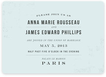 PARIS Wedding Invitations