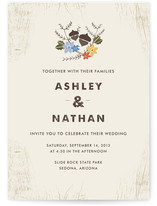 Woodsy Pair Wedding Invitations