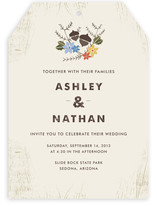Woodsy Pair Wedding Invitations