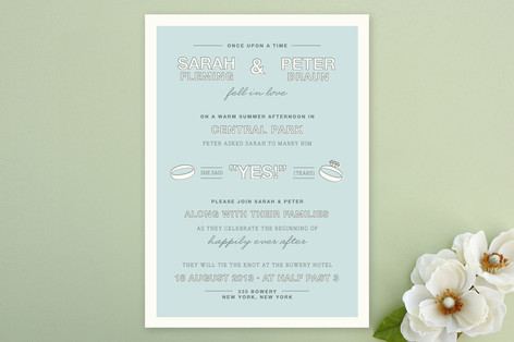 Fell in Love Wedding Invitations
