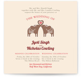 Elephant Heart Wedding Invitations