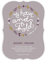 To Have and To Hold Wedding Invitations