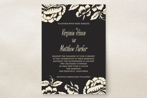Floral Flirtation Wedding Invitations