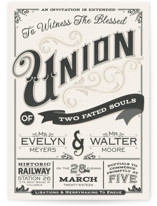 A Blessed Union Wedding Invitations