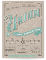 A Blessed Union Wedding Invitations