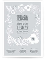 Winter Florals Wedding Invitations