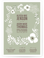 Winter Florals Wedding Invitations
