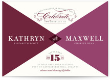 Mingle Graphic Wedding Invitations
