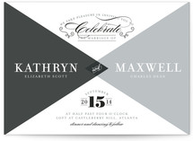 Mingle Graphic Wedding Invitations