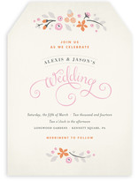 Pink Primrose Wedding Invitations