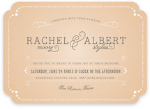 Vintage Tray Wedding Invitations