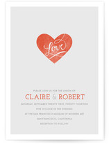Heart on Our Sleeves Wedding Invitations