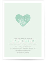 Heart on Our Sleeves Wedding Invitations
