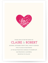 Heart on Our Sleeves Wedding Invitations