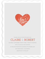 Heart on Our Sleeves Wedding Invitations