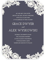 Lace and Kraft Wedding Invitations