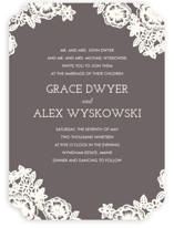 Lace and Kraft Wedding Invitations