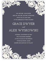 Lace and Kraft Wedding Invitations