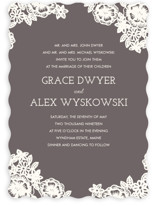 Lace and Kraft Wedding Invitations