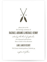 Lakeside Oars Wedding Invitations