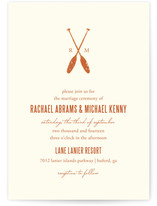 Lakeside Oars Wedding Invitations