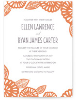 Bold Block Print Wedding Invitations