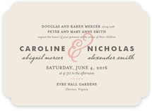Delicate Ampersand Wedding Invitations