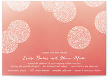 Baby's Breath Pom Poms Wedding Invitations