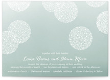 Baby's Breath Pom Poms Wedding Invitations