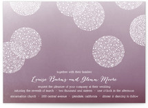 Baby's Breath Pom Poms Wedding Invitations