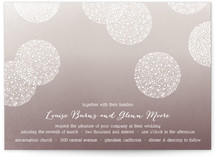 Baby's Breath Pom Poms Wedding Invitations