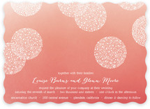 Baby's Breath Pom Poms Wedding Invitations
