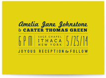 Type Fiend Wedding Invitations
