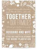 Craft and Florals Wedding Invitations
